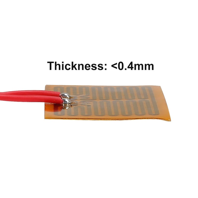 Coliao 6pcs Film Heater Plate Adhesive Pad 5V 1W 30mmx40mm PI Heating Elements Film Strip Heater Adhesive Polyimide Heater Plate - Image 4